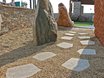 PASSO GIAPPONESE BARGE - Porcelain stoneware garden paths by PIETRA SINTERIZZATA - view 2